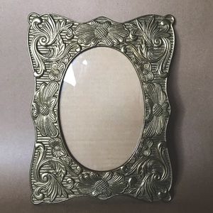 Brass Art Nouveau Flower Frame